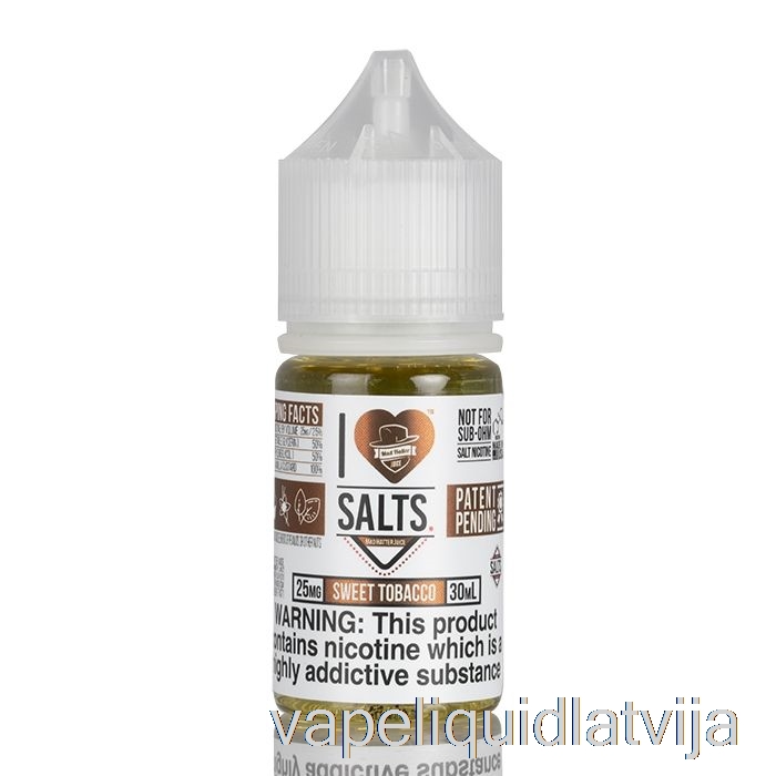 Saldā Tabaka - I Love Salts - 30ml 25mg Vape šķidrums